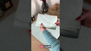 Simple Way to Fold a Bath Towel  Beliani Organizer Tips  Tidy Linen Boxes [upl. by Noellyn999]