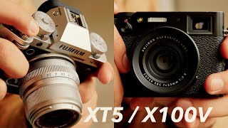 X100V Vs XT5 Comparison [upl. by Innavoeg539]