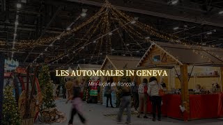 Swiss News Les Automnales Minileçon de français avec notre Super Prof Quentin [upl. by Atinus]