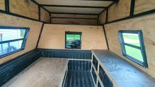 DIY Toyota Tacoma camper shell interior Pt1 [upl. by Thenna]