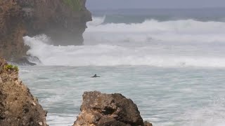 PADDLE OUT GONE WRONG AT GIANT ULUWATU [upl. by Kelsi]