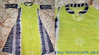 গোল জামার ডিজাইন  kolar kurti design cutting and stitching [upl. by Lupiv91]