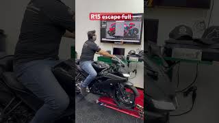 YZF R15 escape full teste top speed [upl. by Omixam858]