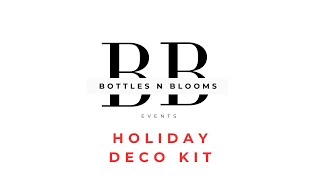 Bottles N Blooms Events Holiday Decoupage Kit [upl. by Branch25]