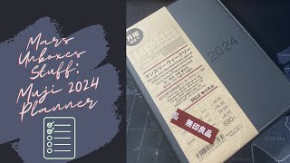 Unboxing Muji 2024 Planner [upl. by Nimesh]