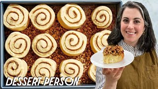 Claire Saffitz Makes Walnut Maple Sticky Buns  Dessert Person [upl. by Carlson]