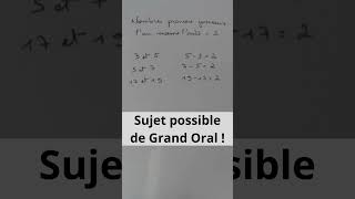 Les nombres jumeaux grandoral [upl. by Cherian]