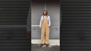 大人のオーバーオールコーデ。 shot shots コーデ コーディネート 古着 古着コーデ 古着屋 大人コーデ carhartt ミリタリー オーバーオール [upl. by Neelyhtak820]