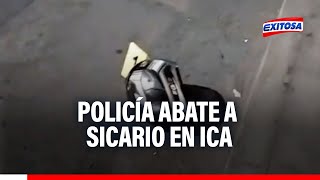 🔴🔵Ica Policía abate a sicario que minutos antes asesinó a mototaxista [upl. by Clark965]