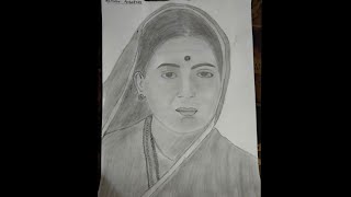 How to draw Ramabai Ambedkar easy  stepbystep  Pencil Sketch [upl. by Notniuq]