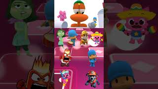 Inside OUT Pocoyo Pink Fong Paw PatrolCoffin Dance Tiles Hop EDM Rush coffindance shorts [upl. by Diandra]