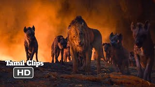 The Lion King 2019  Simba Team vs Scar Team Fight Scene Tamil 1719  MovieClips Tamil [upl. by Gombosi935]