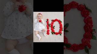 Cute baby photoshoot idea at home baby girl love shorts baby babyphotoshoot [upl. by Ynohtnaluap]