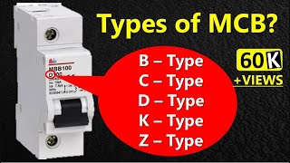 MCB Types and their Applications  Types of MCB [upl. by Harley]