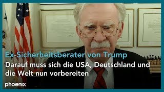 ExTrumpBerater John Bolton über den künftigen USPräsidenten und die Folgen seiner Wahl [upl. by Chessy]