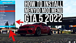 HOW TO INSTALL MENYOO FOR GTA 5 2022  Installing Menyoo Mod Menu in GTA 5  EASY PC MOD [upl. by Namqul]