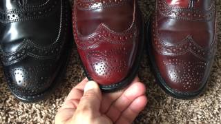 Allen Edmonds Cambridge shell cordovan wingtip balmoral dress shoe [upl. by Lorenzana]