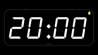 20 MINUTE  TIMER amp ALARM  Full HD  COUNTDOWN [upl. by Rosalind]