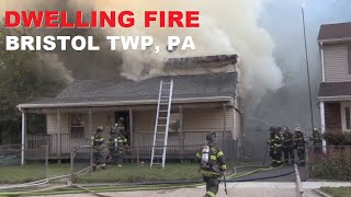 Fleetwing Drive Dwelling Fire 82824 Bristol Township PA [upl. by Rebekkah]