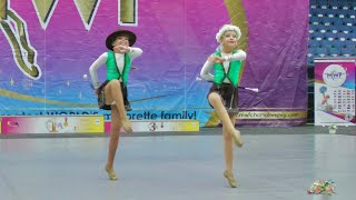 Majorettes TOM KROKODYL Ostrava  baton duo trio cadet  Liberec 2024  Majorette Championship MWF [upl. by Arakaj]