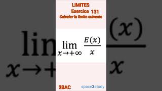 Exercice 131 Limites 2BAC Maths [upl. by Nilyahs]