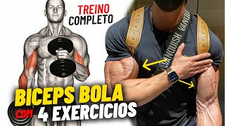 Construindo Bíceps Bola Com 4 Exercícios  Treino Completo [upl. by Anileuqcaj]