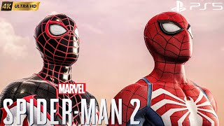 Spiderman And Miles Defeating SandMan  Spiderman 2  Hindi Gameplay 1 4K 60 FPS [upl. by Nanerb507]