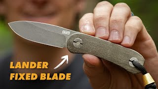 Worlds First Look The Lander 4 Fixed Blade Knife Back it on Kickstarter Now [upl. by Immanuel]