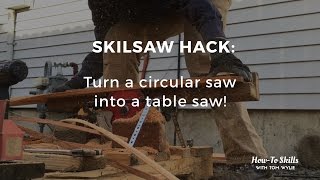 Skilsaw amp Pallet Converted Into Table Saw DANGEROUS But Effective [upl. by Alameda]