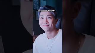 Namjoon speaking english in his live for 51 seconds shorts bts namjoon [upl. by Natasha]