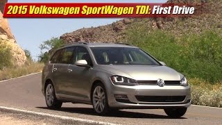 2015 Volkswagen Golf SportWagen TDI First Drive [upl. by Anitnamaid505]