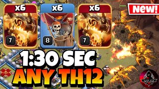 Th12 Zap Super Dragon Attack Strategy 2024 Best Town Hall 12 Super Dragon Army  Clash of Clans [upl. by Yrro]