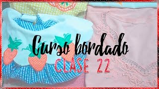 CURSO BORDADO CON MAQUINA DE COSER  CLASE 22 [upl. by Aligna]