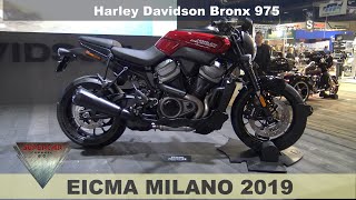 2021 ALL NEW Harley Davidson Bronx 975 Streetfighter Walakround EICMA 2019 Fiera Milano Rho [upl. by Madelina]