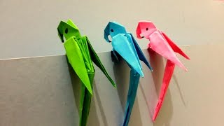 How to make Origami 3D Parrot  Best Origami Tutorial [upl. by Noteloc75]