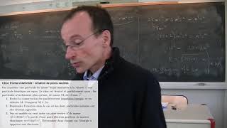 Relativité restreinte n°9  cours de physique niveau premier cycle [upl. by Veda]