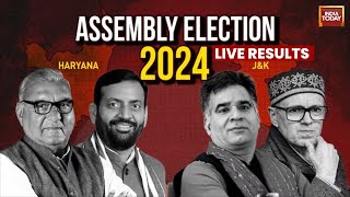 India Today LIVE Jammu Kashmir Results LIVE  Haryana Result LIVE News  BJP Vs Congress LIVE News [upl. by Doloritas]