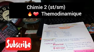 ملخص thermodynamique  القوانين chimie SMST [upl. by Rebmaed]