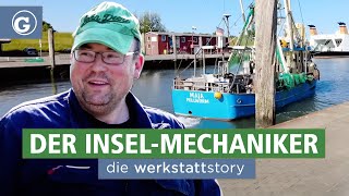 Trecker Bagger Krabbenkutter Der InselMechaniker von Pellworm Nordsee Doku die werkstattstory [upl. by Alano]