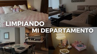 Limpiando mi departamento 🪞🫧🧹 ordena limpieza asmr department vlog [upl. by Gilburt]