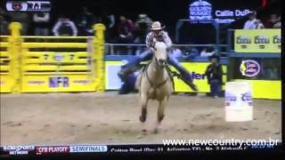 2015 NFR  Barrel Racing  Callie DuPerier  All Rounds [upl. by Yssej]