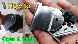 How to open amp clean kubra hair trimmer blade  Assembling of trimmer blade [upl. by Madonna981]