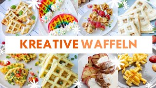 9 UNGEWÖHNLICHE Rezepte für das Waffeleisen  Auch Ideen für die Lunch Box [upl. by Norad]