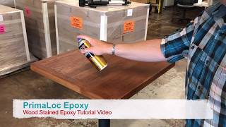 Epoxy Tutorial Video Stained Wood [upl. by Chansoo]