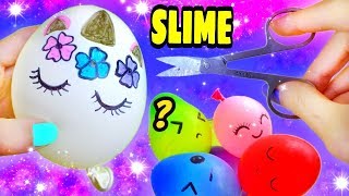 Haz SLIME EXPLOTANDO GLOBOS SORPRESA [upl. by Kehsihba]