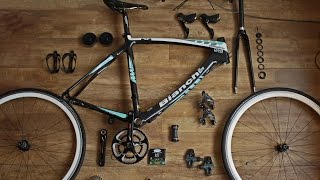 How to assemble a road bike  Bianchi [upl. by Lurlene564]