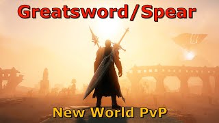 Greatsword  Spear  New World PvP Montage [upl. by Slin]