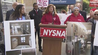 Full Video Nurses Allege Overcrowding At Montefiore Hospital [upl. by Janet]