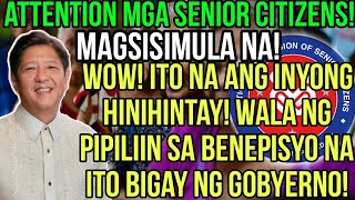 ✅SENIOR CITIZENS MAGSISIMULA NA WALA NG PIPILIIN SA BENEPISYO NA ITO NA BIGAY NG GOBYERNO [upl. by Aihtenyc554]