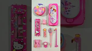 Adorable Pink Stationery Items Eraser Sharpener Pencil Case Notebook stationery backtoschool [upl. by Occir]